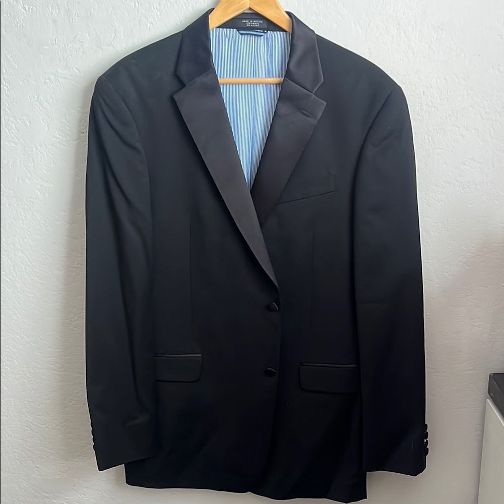 Tommy Hilfiger Black Tuxedo Jacket with Notch Lapel